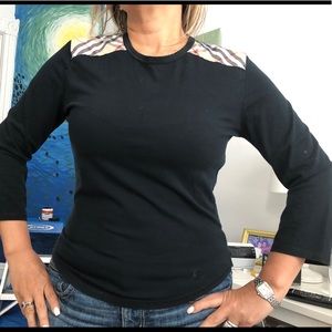 Burberry Tops - Burberry Shoulder Pads Black long sleeve Burberry Tops - Burberry Shoulder Pads Black long sleeve